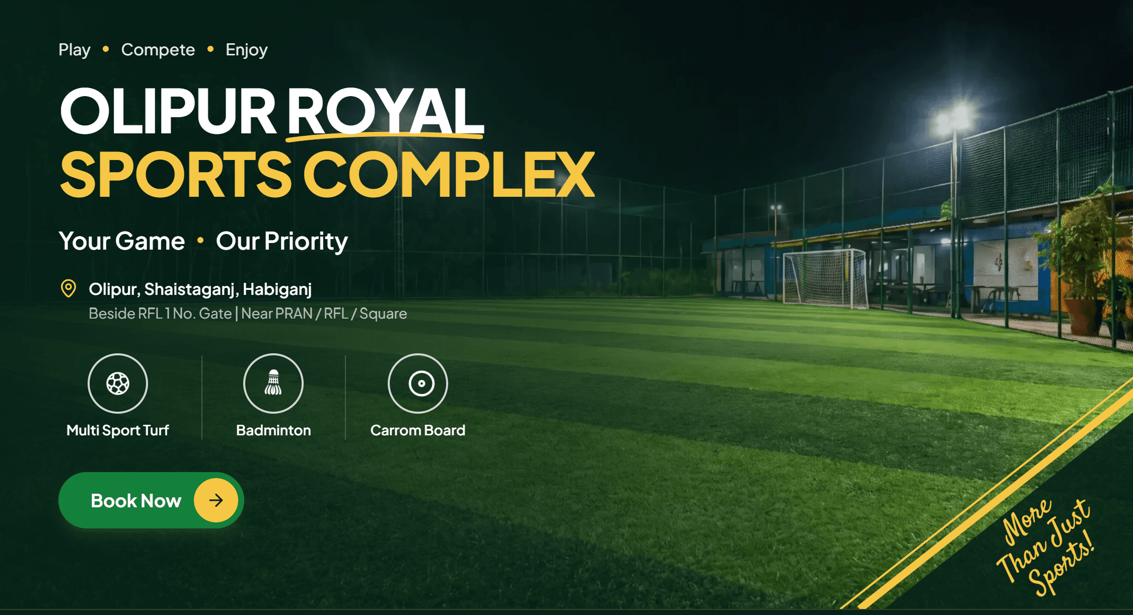 Screenshot of Olipur Royal Sports Complex